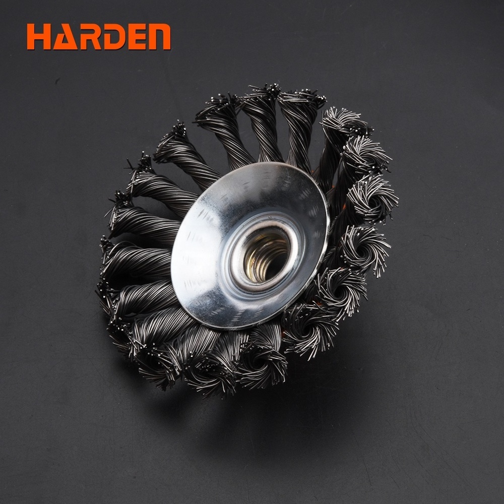 Harden Professional Circular Twist Belvel Grinder Wire Wheel Brush