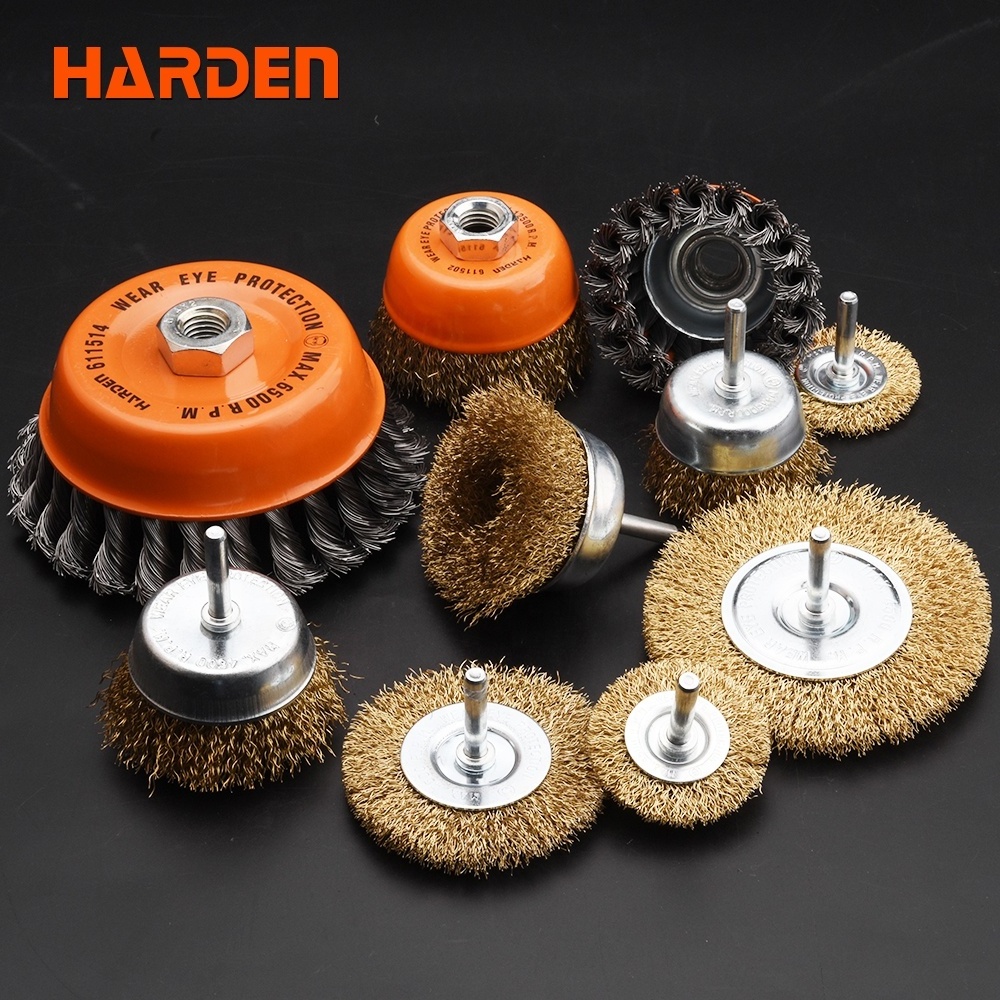 Harden Professional Circular Twist Belvel Grinder Wire Wheel Brush