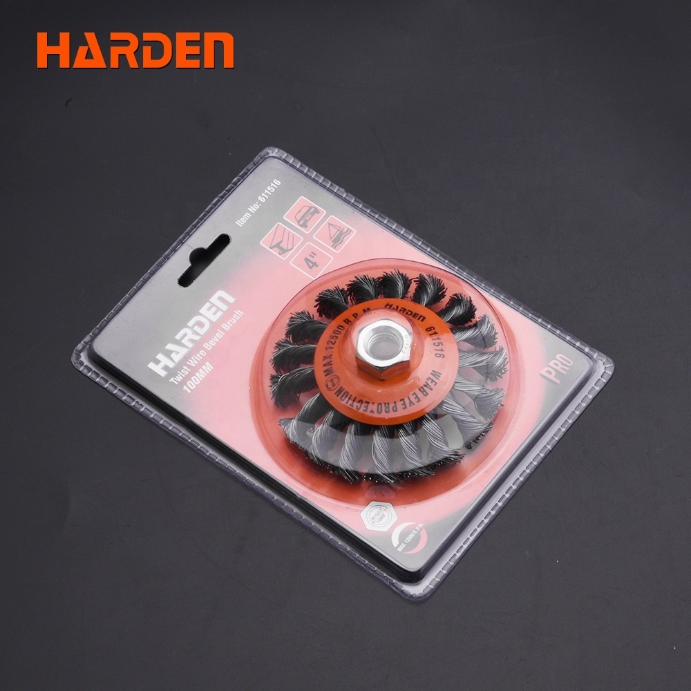 Harden Professional Circular Twist Belvel Grinder Wire Wheel Brush