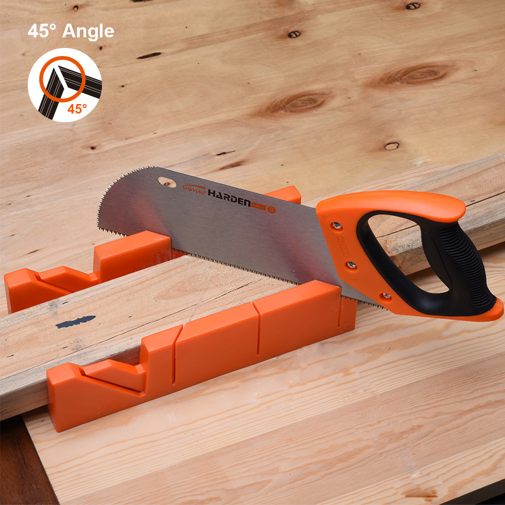 45/180 degree clamping miter box custom miter box back saw set fixed cutting angles garden hand saw miter box