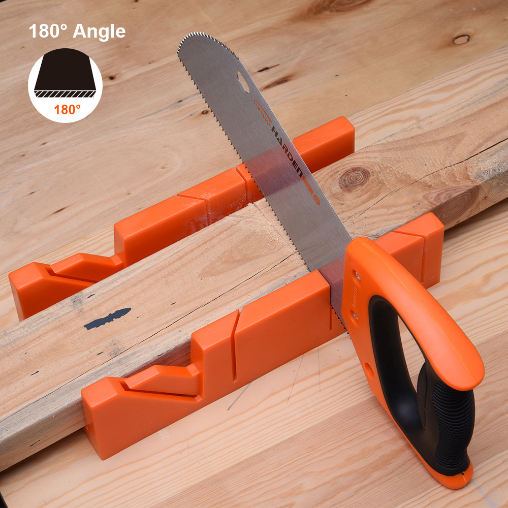 45/180 degree clamping miter box custom miter box back saw set fixed cutting angles garden hand saw miter box