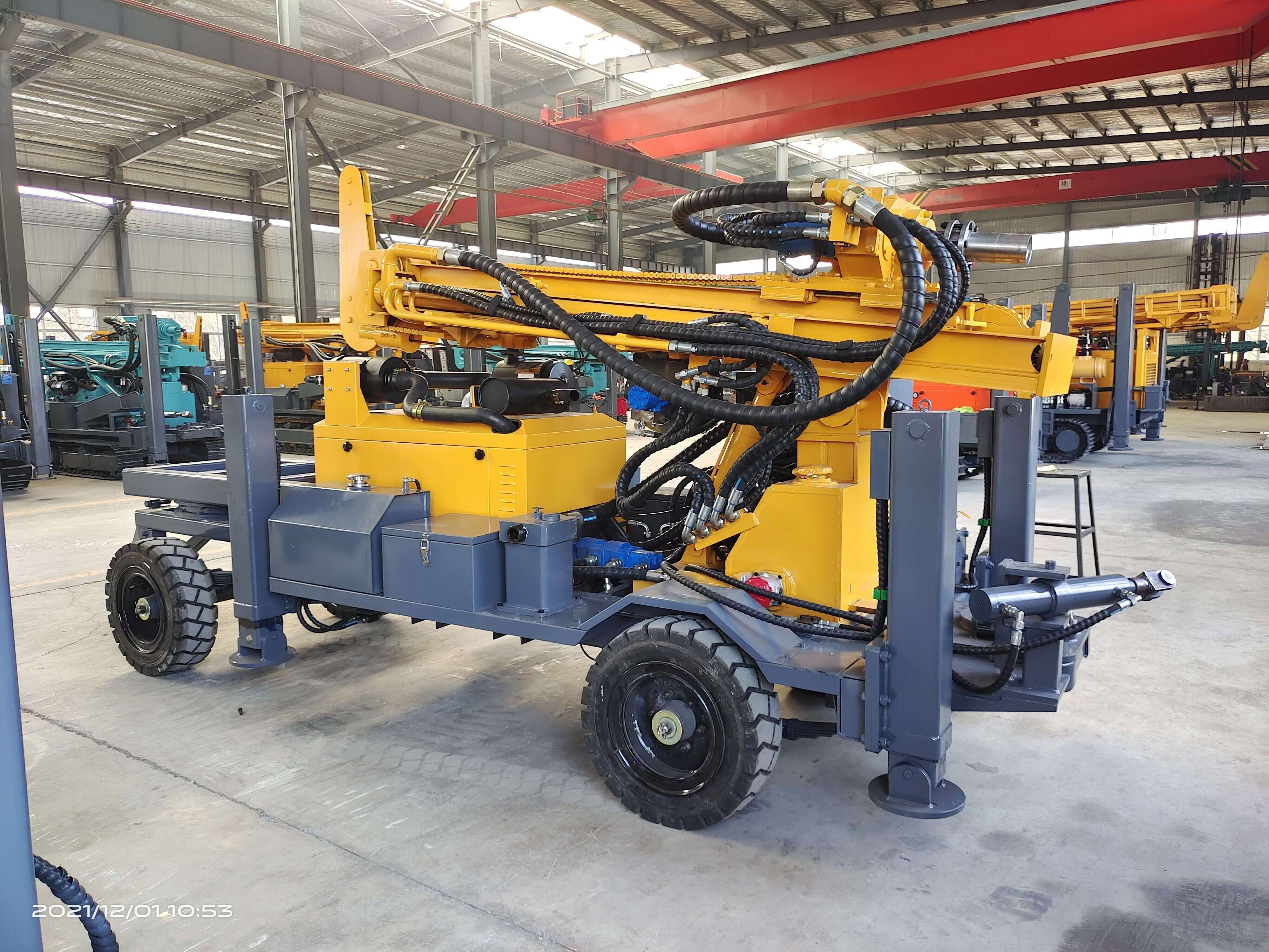 300m Hydraulic Tariler Mounted Borehole Water Well Drilling Machine