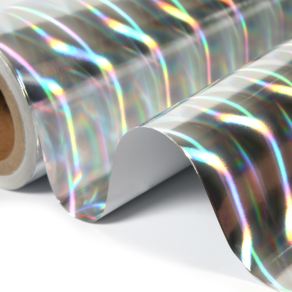 Custom Printable Hologram Rainbow Self-adhesive Film Vinyl Inkjet Labels Printing Waterproof Holographic film