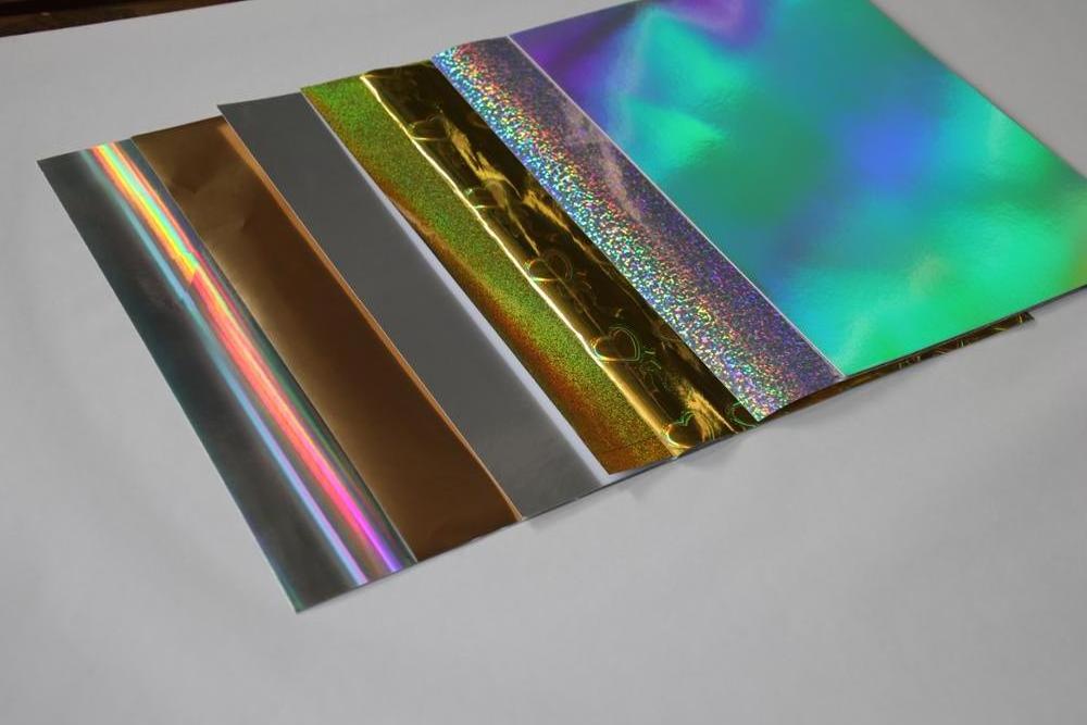 Custom Printable Hologram Rainbow Self-adhesive Film Vinyl Inkjet Labels Printing Waterproof Holographic film