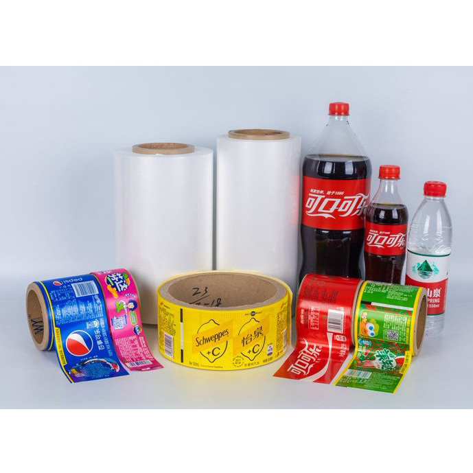 Low Price Blow Molding Film Labeling Pvc Shrink Wrap Film Make In China With Low Pricev For Beverage Bottle