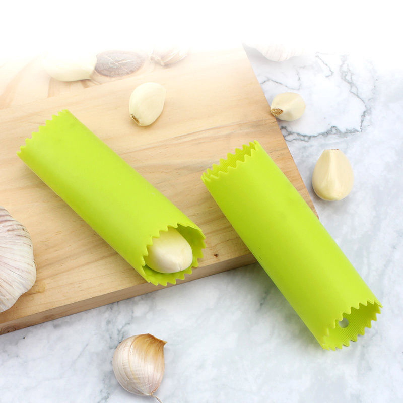 Easy Roll Tube Useful Garlic Odorfree Kitchen Tool silicone garlic Peeler