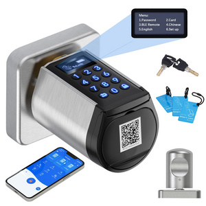 Waterproof Electric Keyless Entry Password Security Smart Door Locks With RFID Card For Outside Door