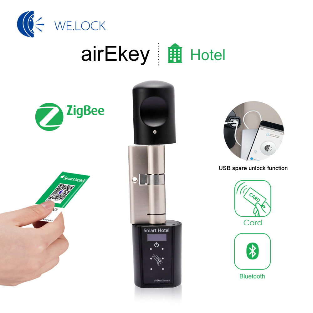 921.42mhz hotel zwave lock card door lock free app system