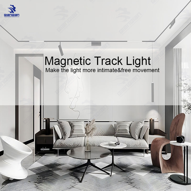 Smart Track Spotlight Recessed Home Bright Installation Track Light Strip No Mains Light Magnetic Track