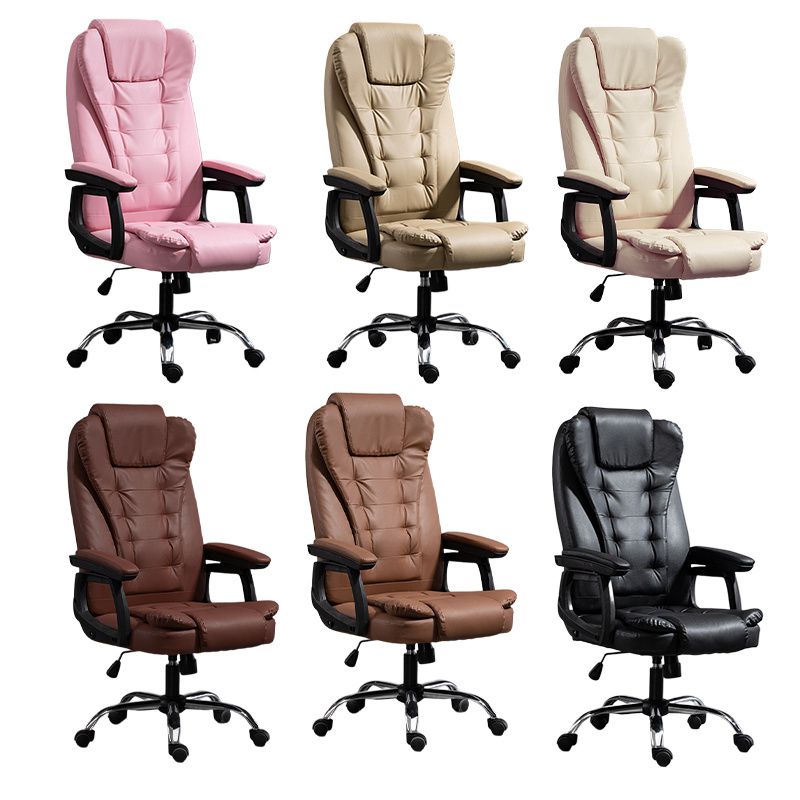 High quality ergonomic lumbar support high back wide seat rotatable office chair on wheels