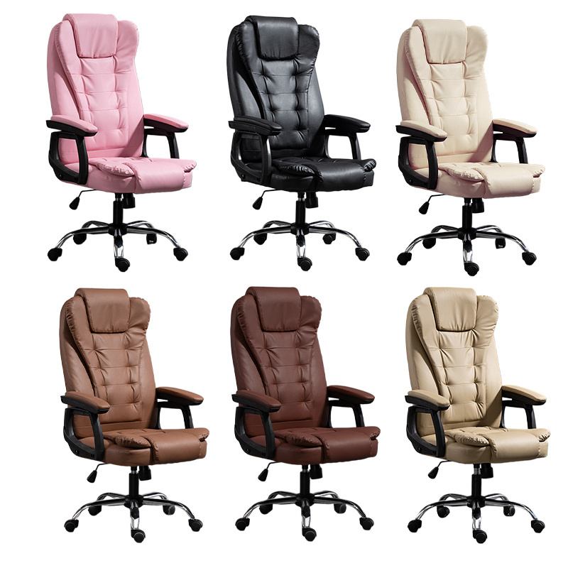 High quality ergonomic lumbar support high back wide seat rotatable office chair on wheels