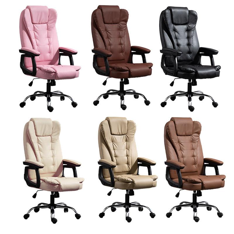 High quality ergonomic lumbar support high back wide seat rotatable office chair on wheels