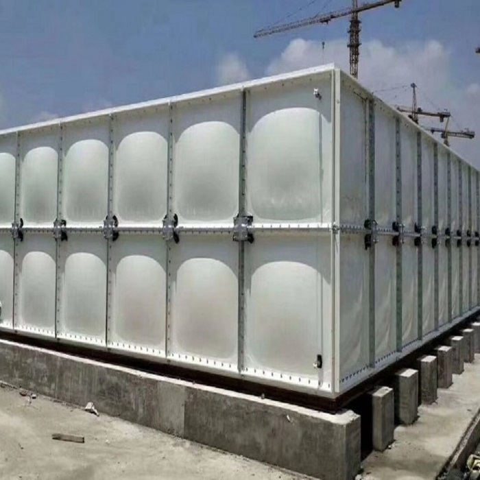 Horizontal Fiberglass GRP Water Treatment Tank SMC Sectional Panels section Water Tank