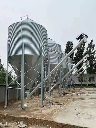 10 tons feed silo 15 cubic meter with galvanized layer zinc 275g for livestock culturing farm silo