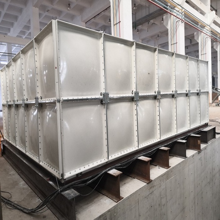 Horizontal Fiberglass GRP Water Treatment Tank SMC Sectional Panels section Water Tank