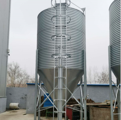 10 tons feed silo 15 cubic meter with galvanized layer zinc 275g for livestock culturing farm silo