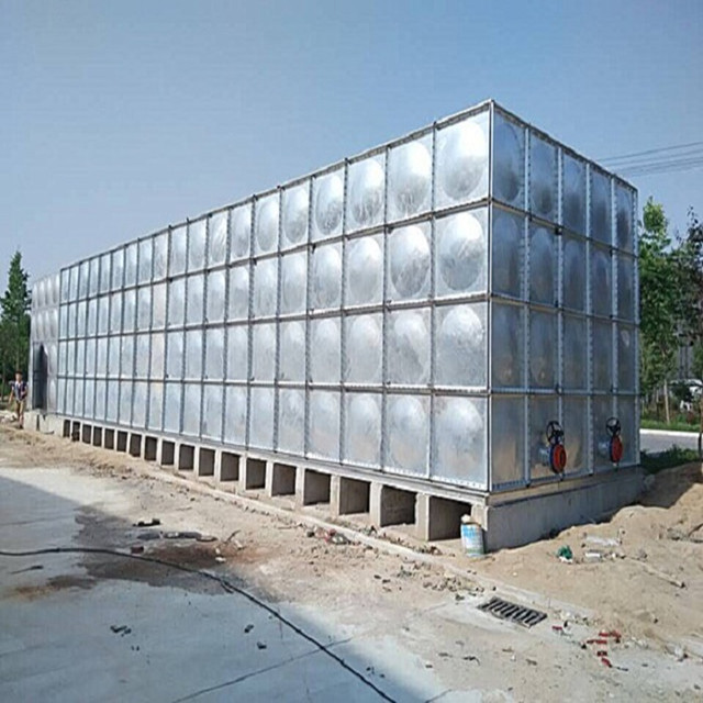 Horizontal 1000 Cubic Meters factory fire fighting Water Storage Cistern Water Tank HDG hot dipped galvanized steel water tank