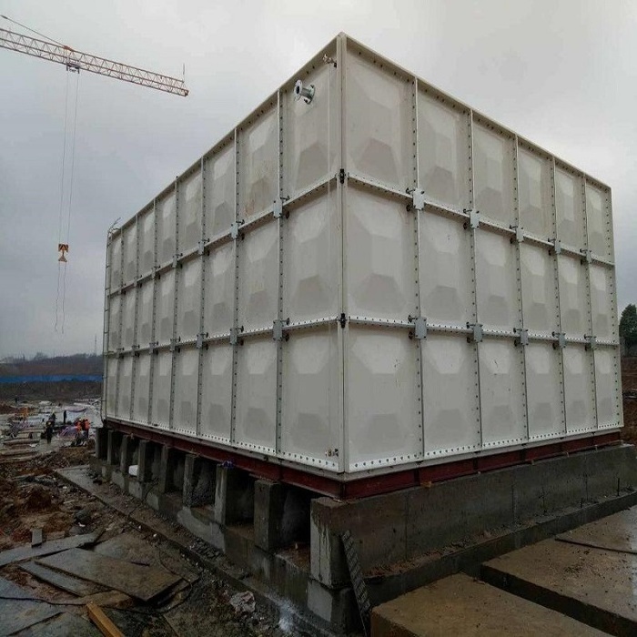 Horizontal Fiberglass GRP Water Treatment Tank SMC Sectional Panels section Water Tank