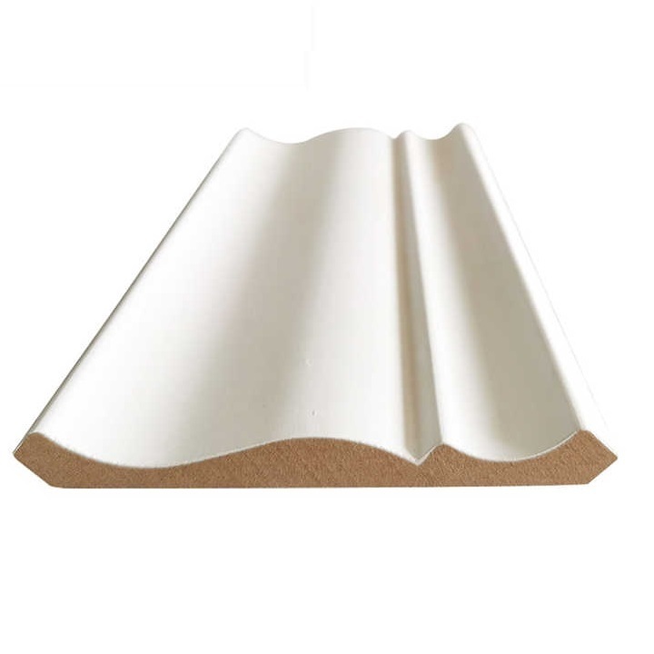 Wholesale White Primed MDF Moulding Skirting Ceiling Crown Molding