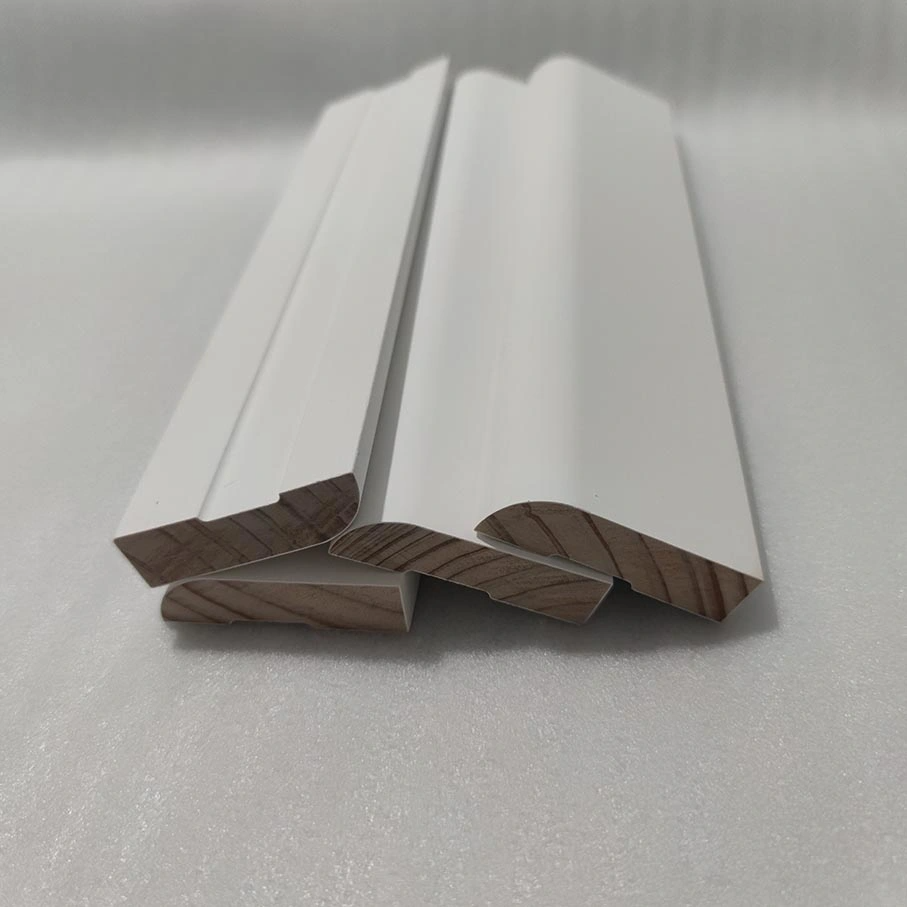 Custom-Made Primer Layer Solid Wood Skirting Board Pine Foot Molding With Hot Sale And High Quality