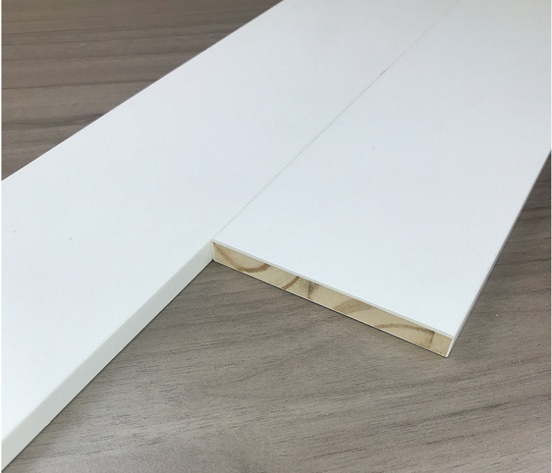 White Primed Finger Joint Wood Waterproof Baseboard Pine Mdf Baseboards Moulding Mdf Skirting Board