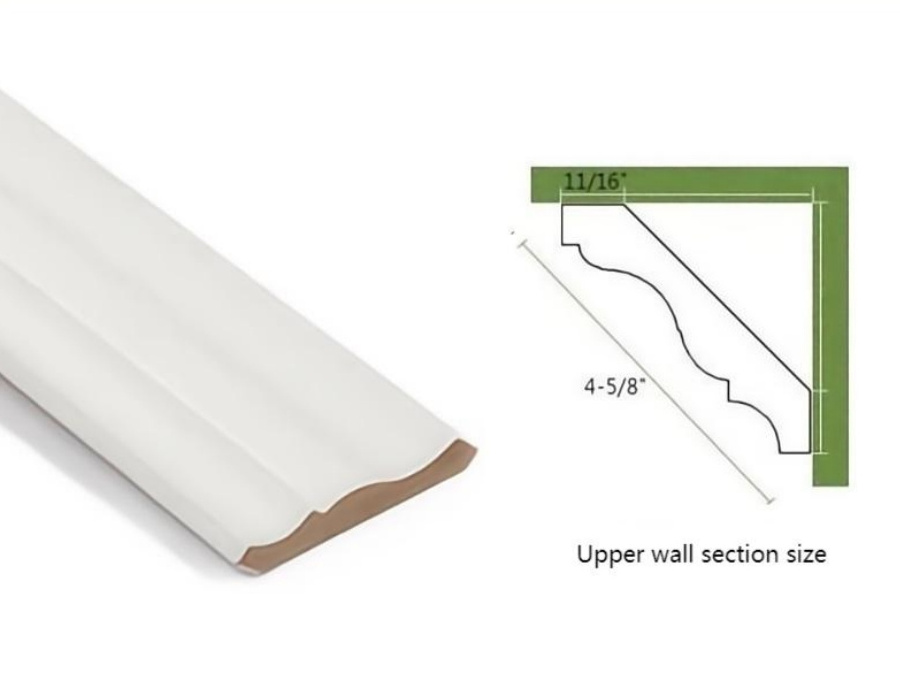 Wholesale White Primed MDF Moulding Skirting Ceiling Crown Molding