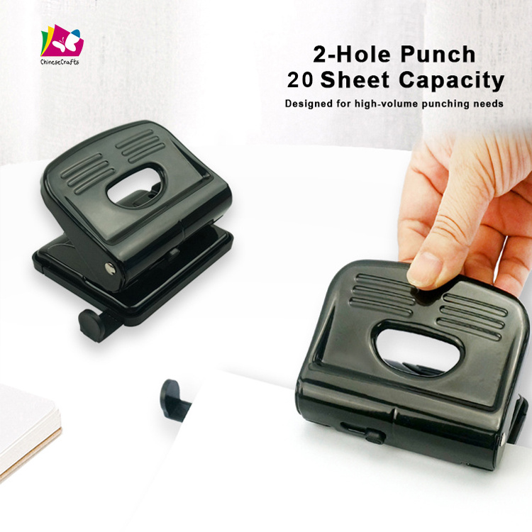 Office Manual 20 Sheets Paper Hand Perforadora 2 Hole Punch