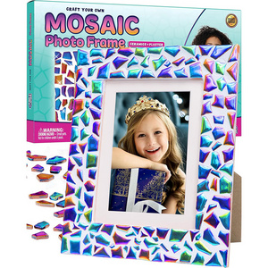 Wholesale Diy art craft mosaic kit diy mosaic photo frame kit mosaic picture frame craft kit