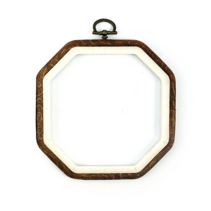 Wooden Embroidery Hoops Set Cross Stitch Hoop Frame Hexagon Embroidery Frame Set Display Frame for Sewing and Hanging