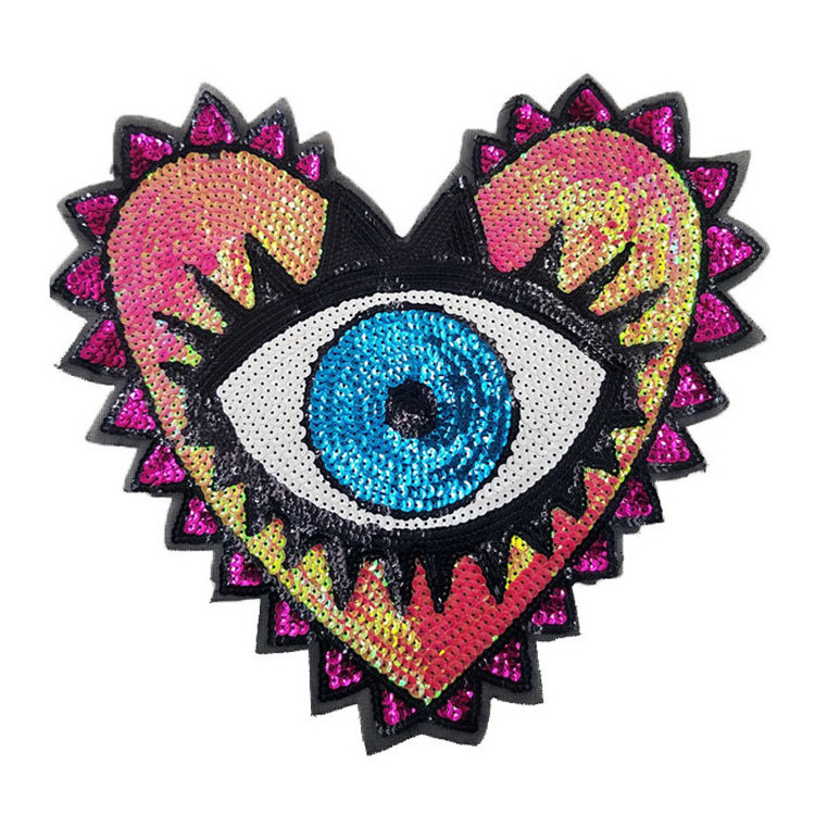 Applique Sequin Patches  Cloth Embroidered Sticker Sew On patches For Clothing