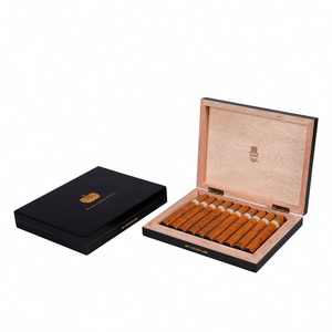 High-end mahogany exquisite workmanship with lid wooden environmental protection paint 10 humidors