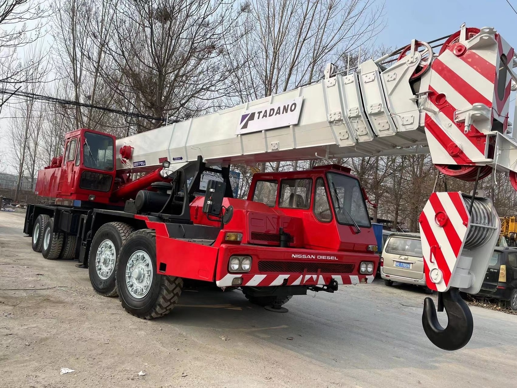 used 70t tadano tg700e mobile crane five booms good condition Japan original crane for hot sale