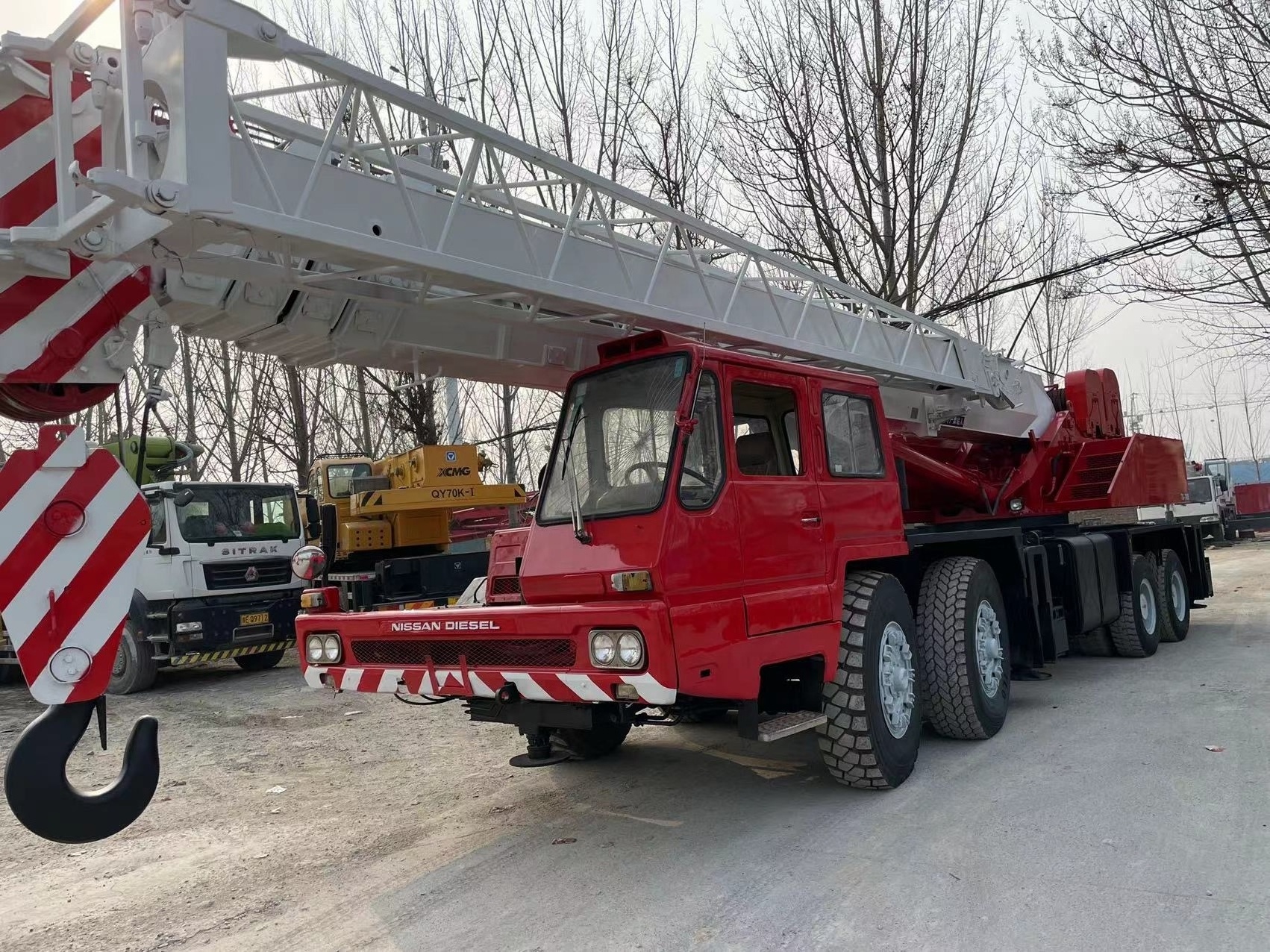 used 70t tadano tg700e mobile crane five booms good condition Japan original crane for hot sale