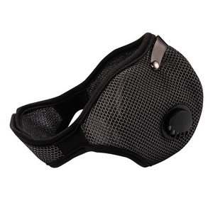 Custom City Activated Carbon N99 Filter Dust Mask Air Breathable Bicycle Warm Mesh Mask With Double Valves