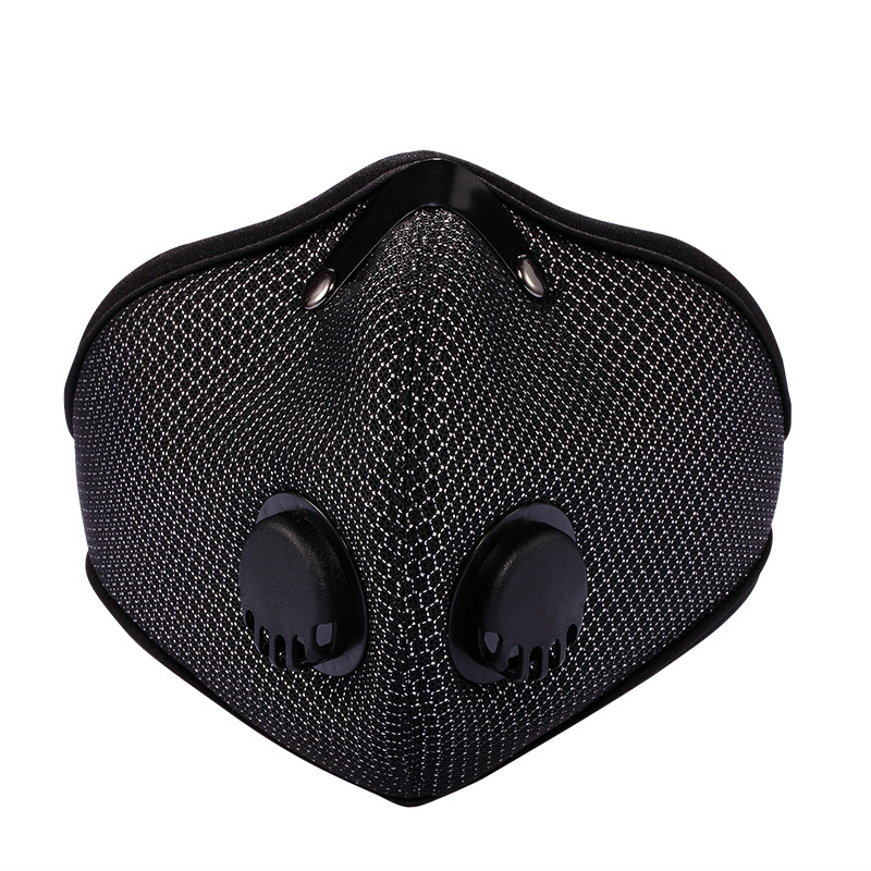 Custom City Activated Carbon N99 Filter Dust Mask Air Breathable Bicycle Warm Mesh Mask With Double Valves