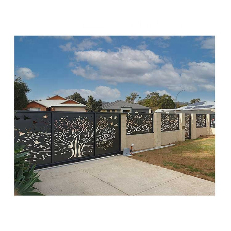 Strong Solid Stainless Steel Fencing Galvanized or Powder Coated Corten Steel Fence Panels For Decoration