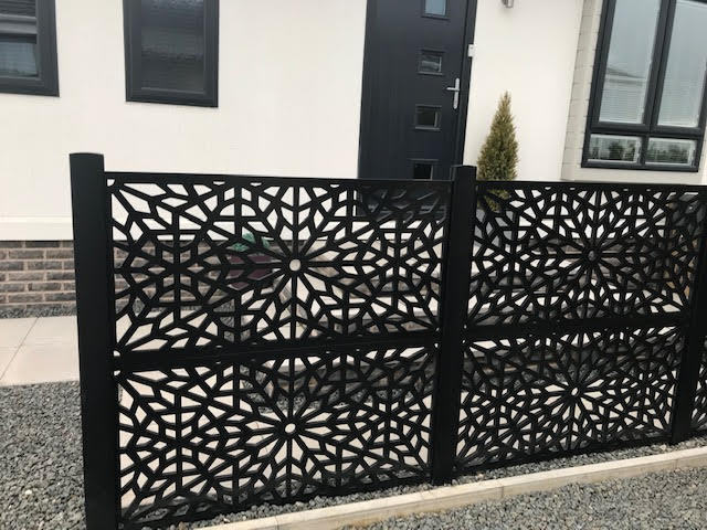 Composite Residential Decorative Metal Screen Trellis Gates No Dig Vinyl Privacy Garden Aluminum Fence Panels Fencing