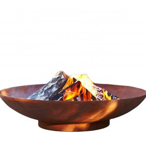 Wholesale Wood Burning Firepit 60-150cm Metal Fire Bowl Outdoor Cauldron Corten Steel Fire Pits