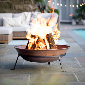 Extra Large Cast Iron Wood Burning Metal Rusty Indoor Corten Steel Fire Pit