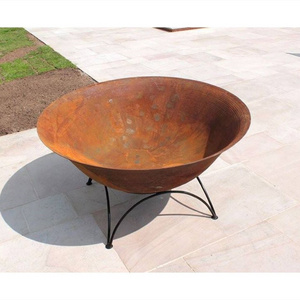 New Design Corten Steel Brazier Corten Steel Portable Fire Pit Outdoor Firepit Bowl