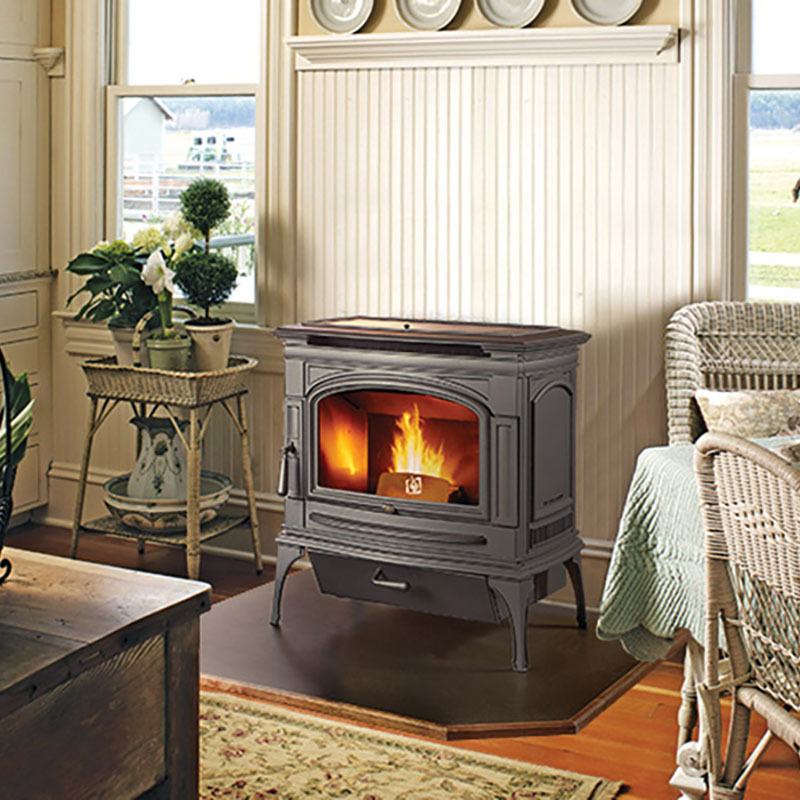 Classic Cast Iron Fireplace Double Door Wood Pellet Stove Burning Indoor Wood Burning Stove Cast Iron Stove w