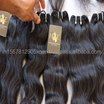 Virgin Unprocessed Wavy Straight Human Donor Hair Extensions From India Mink Hair Supplier Raw Cambodian Hair Natural Color