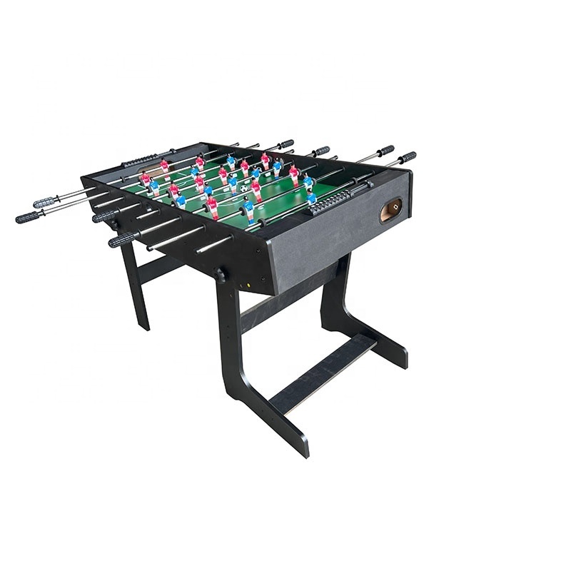 Children Games Foldable 4FT Soccer Table folding foosball table with stand Up Function