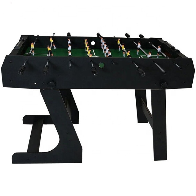 Children Games Foldable 4FT Soccer Table folding foosball table with stand Up Function