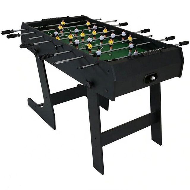 Children Games Foldable 4FT Soccer Table folding foosball table with stand Up Function