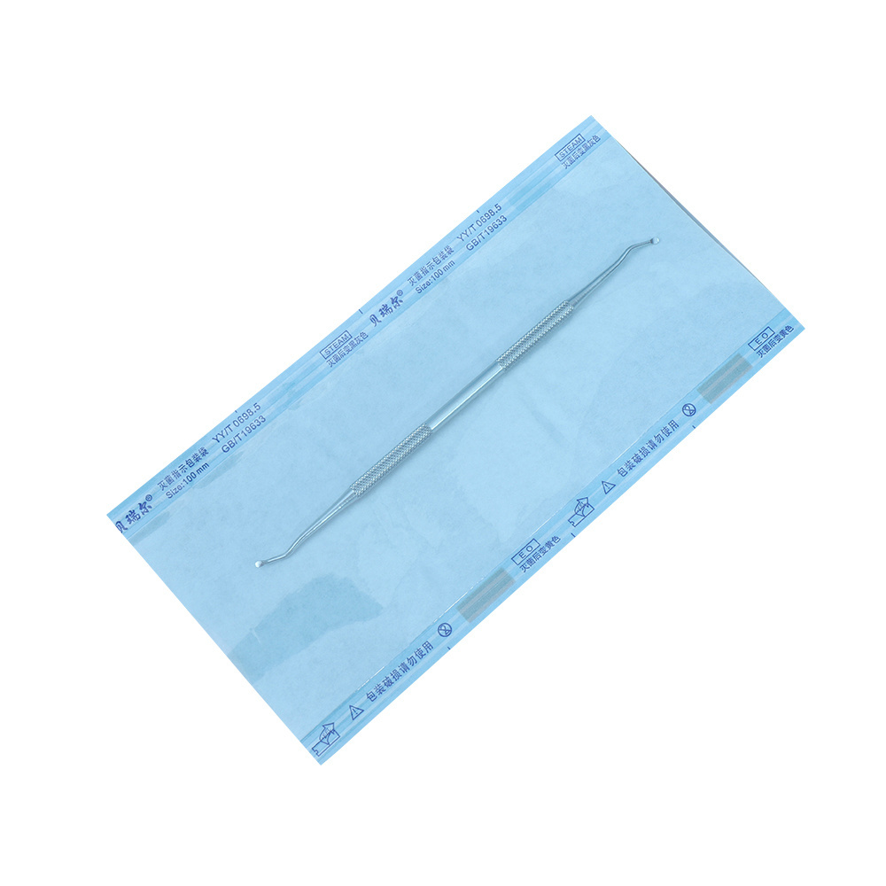 Manufacturer wholesale disposable medical heat sealing flat autoclave sterilization pouch roll /reel for medical package