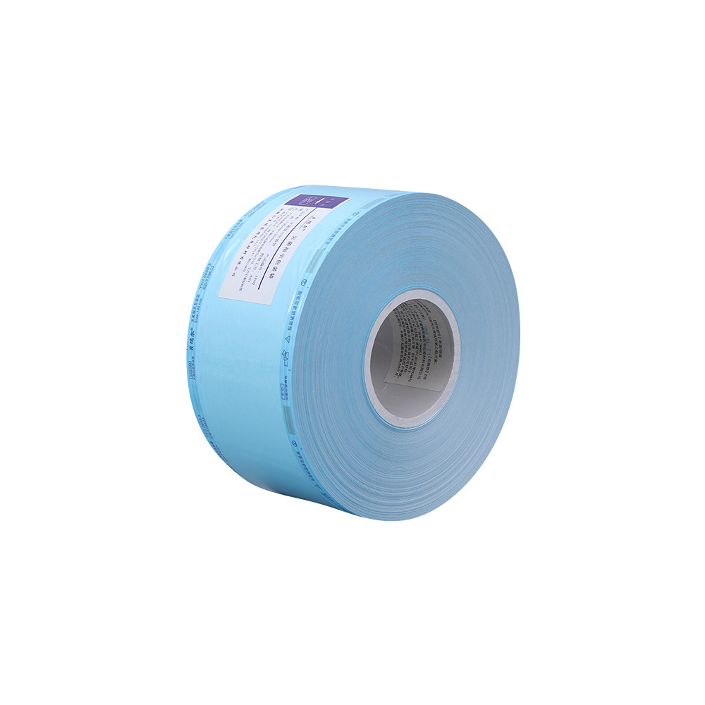 Manufacturer wholesale disposable medical heat sealing flat autoclave sterilization pouch roll /reel for medical package