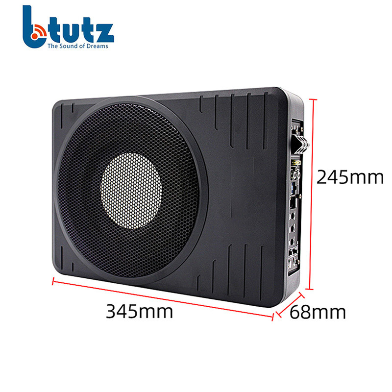 Slim car under seat subwoofer disco music high quality car active subwoofer big power car woofer