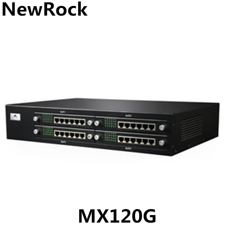 UP to 96 FXS and FXO Ports VoIP Gateway MX120G NewRock Media Gateway