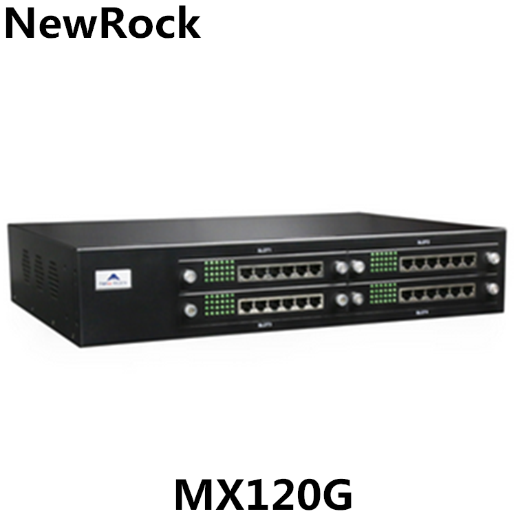 UP to 96 FXS and FXO Ports VoIP Gateway MX120G NewRock Media Gateway